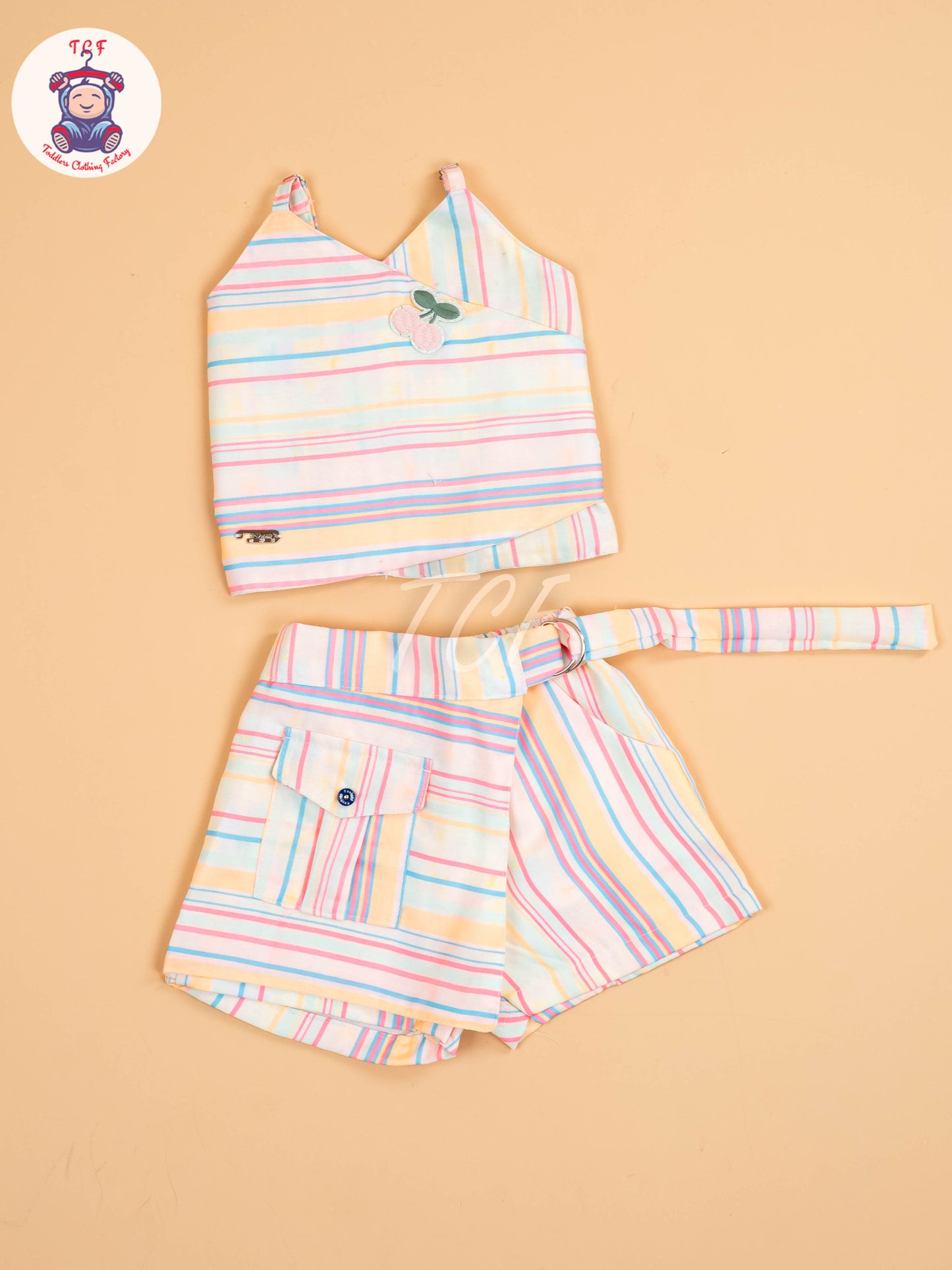 Rainbow Stripes - Girls Co-ords Sets