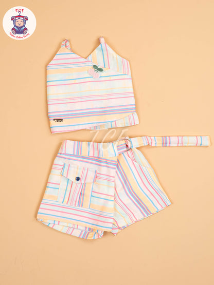 Rainbow Stripes - Girls Co-ords Sets