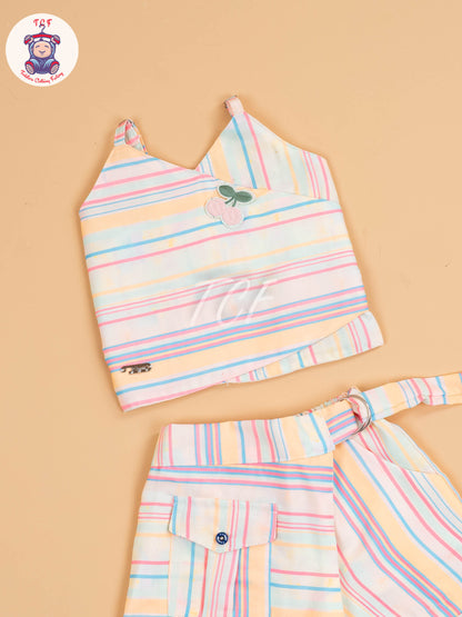 Rainbow Stripes - Girls Co-ords Sets