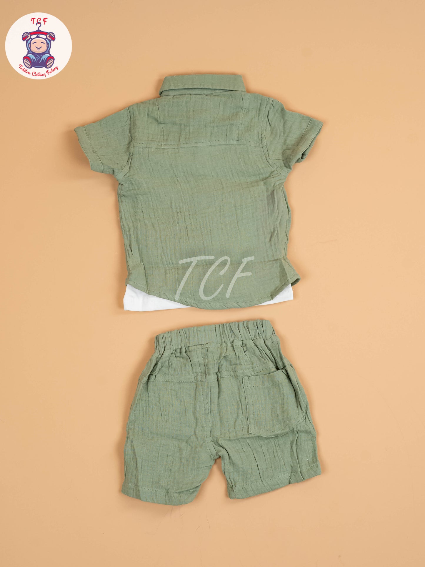 Green  - Rocket Boys Readymade Cotton Shirts & Shorts