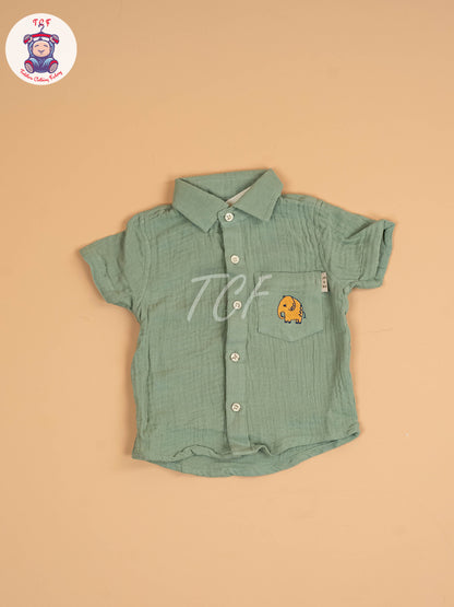 Green  - Rocket Boys Readymade Cotton Shirts & Shorts