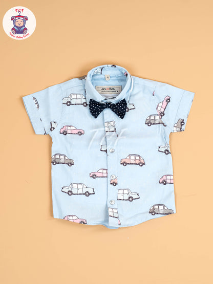 Blue & Navy Blue - Boys Shirts & Shorts