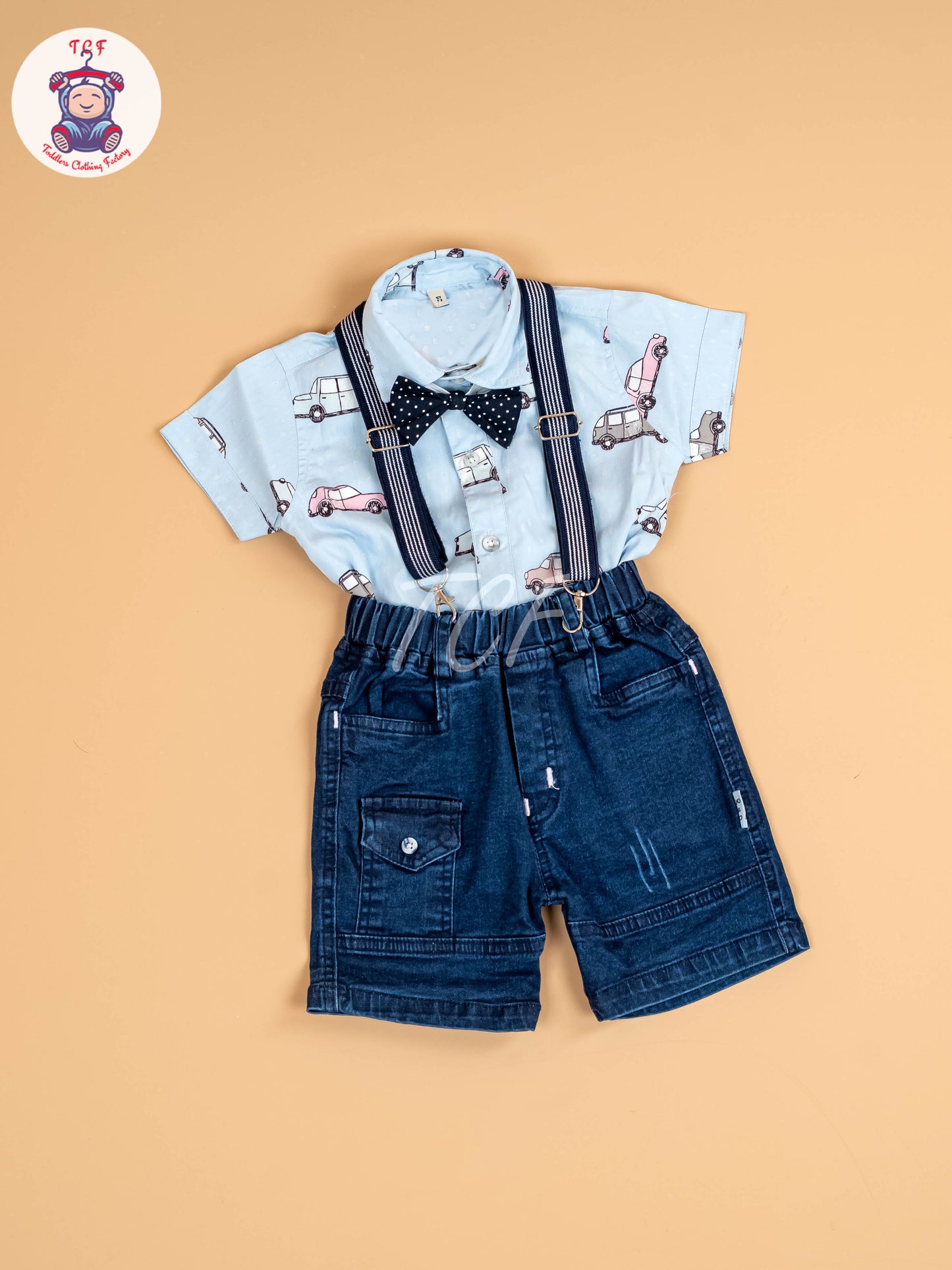 Blue & Navy Blue - Boys Shirts & Shorts