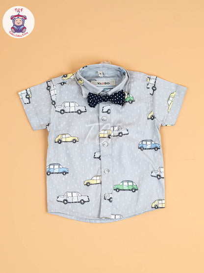 Grey & Navy Blue - Boys Suspender Sets