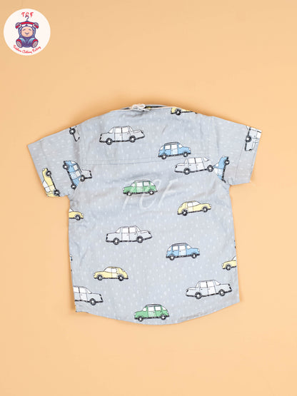 Grey & Navy Blue - Boys Suspender Sets
