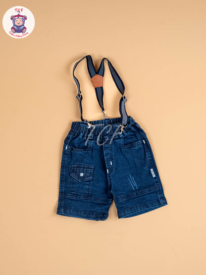 Grey & Navy Blue - Boys Suspender Sets
