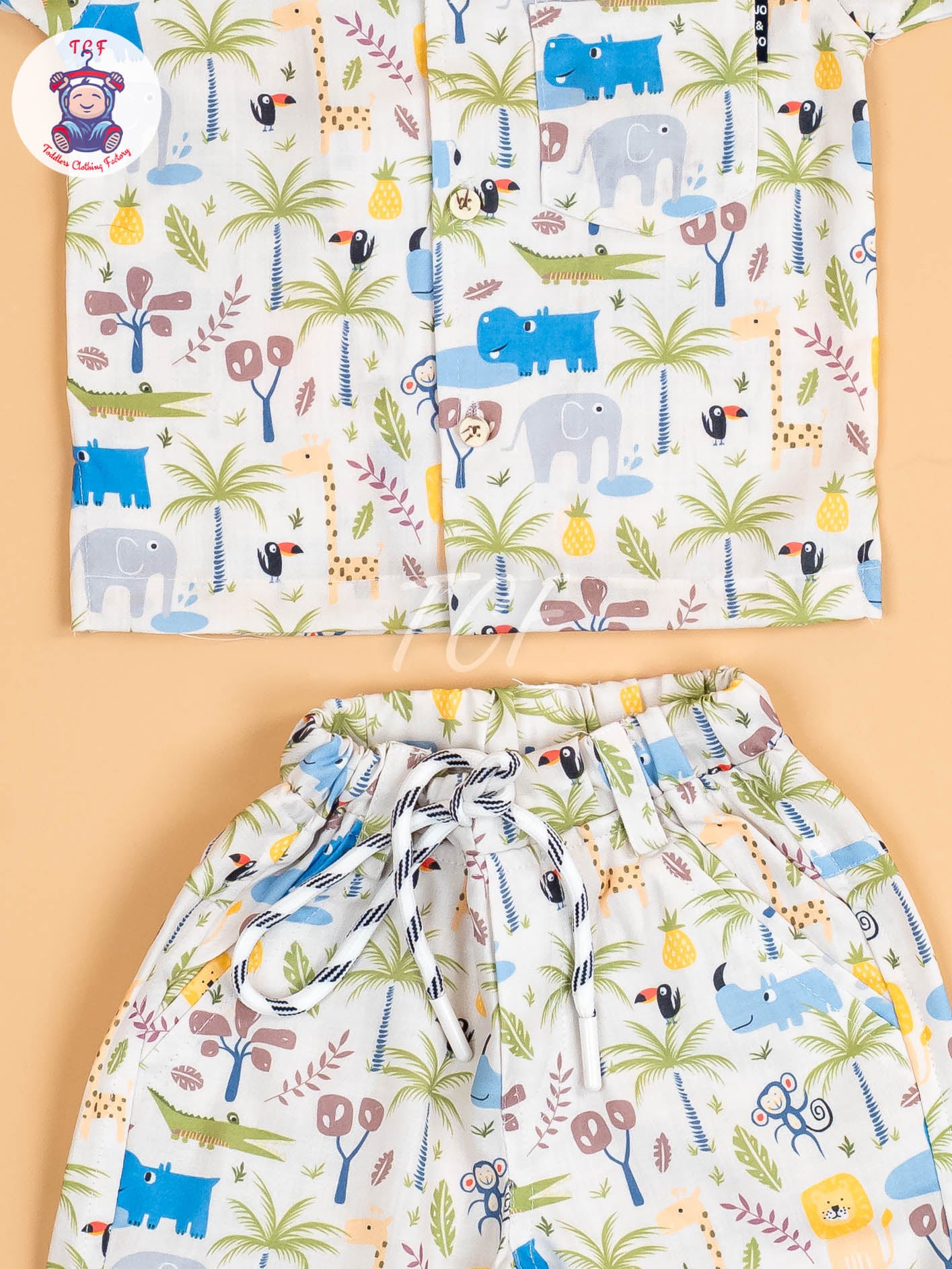 White Printed - Boys Shirts & Shorts