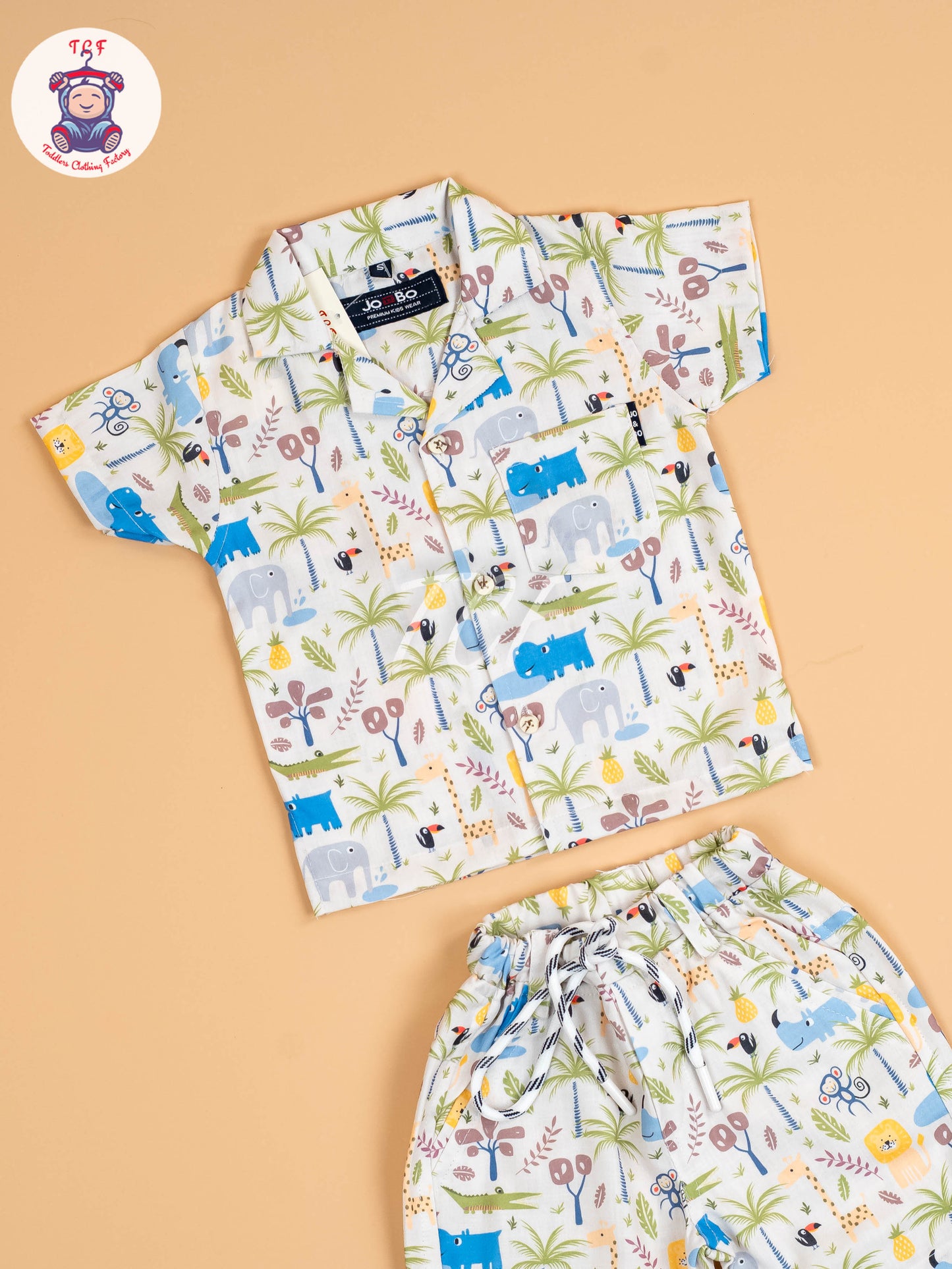 White Printed - Boys Shirts & Shorts
