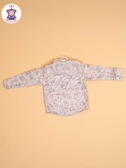 Peach & Brown - Boys Shirts & Shorts