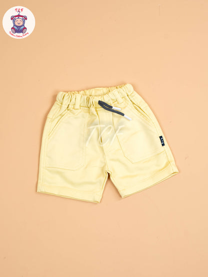 White & Yellow - Boys T-Shirt & Shorts