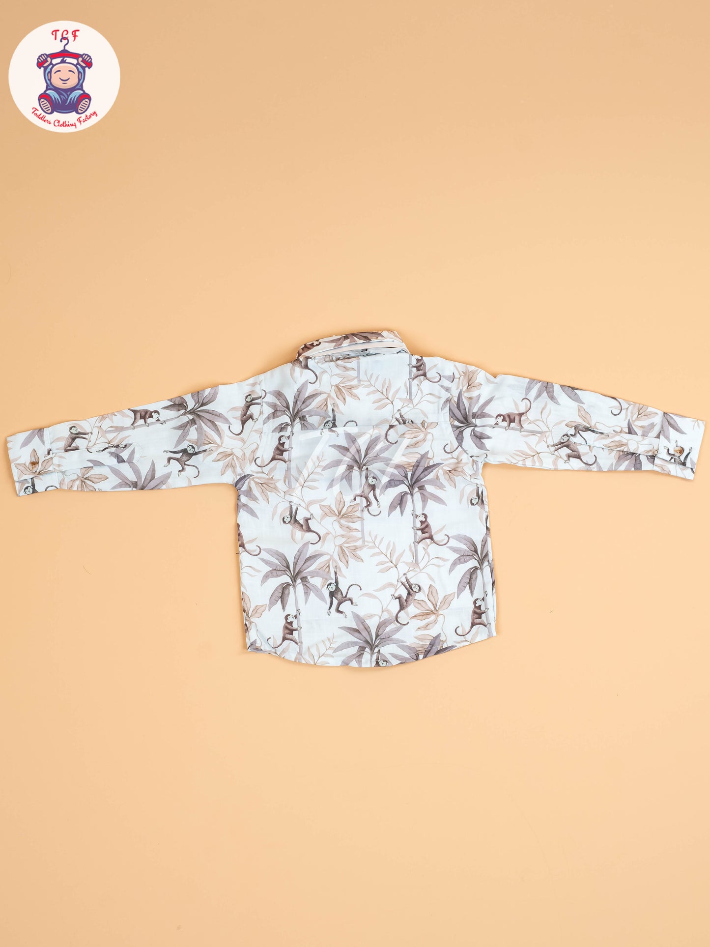 White & Brown Half Sleeves Shirts & Shorts Set With Suspender & Bow