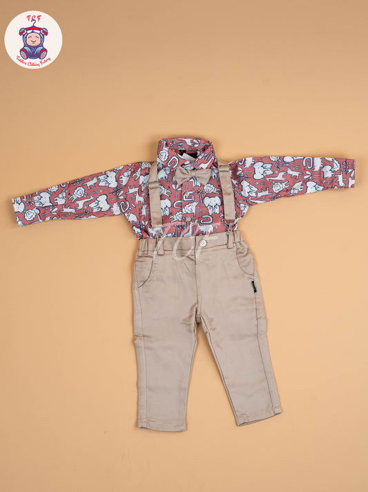 Light Pink - Boys Shirt & Pant