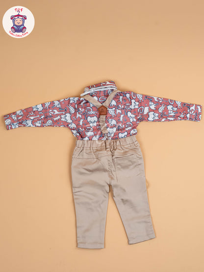 Light Pink - Boys Shirt & Pant