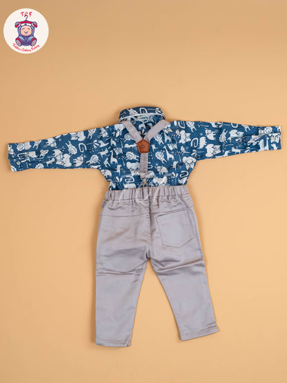 Blue - Boys Shirt & Pant