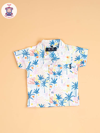 White - Boys Shirt & Shorts