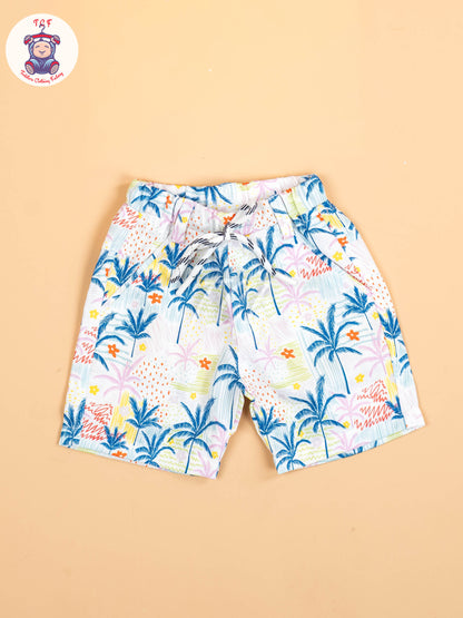 White - Boys Shirt & Shorts