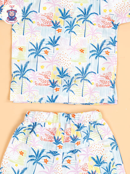 White - Boys Shirt & Shorts