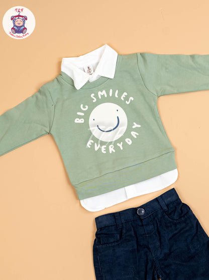 Light Green - Boys Shirt & Pant