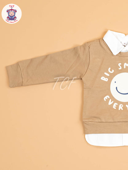 Light Brown - Boys Shirt & Pant