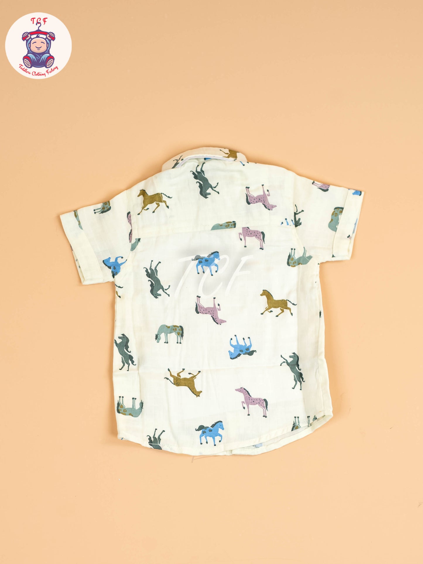 Yellow Animal Printed - Boys Cotton Shirt