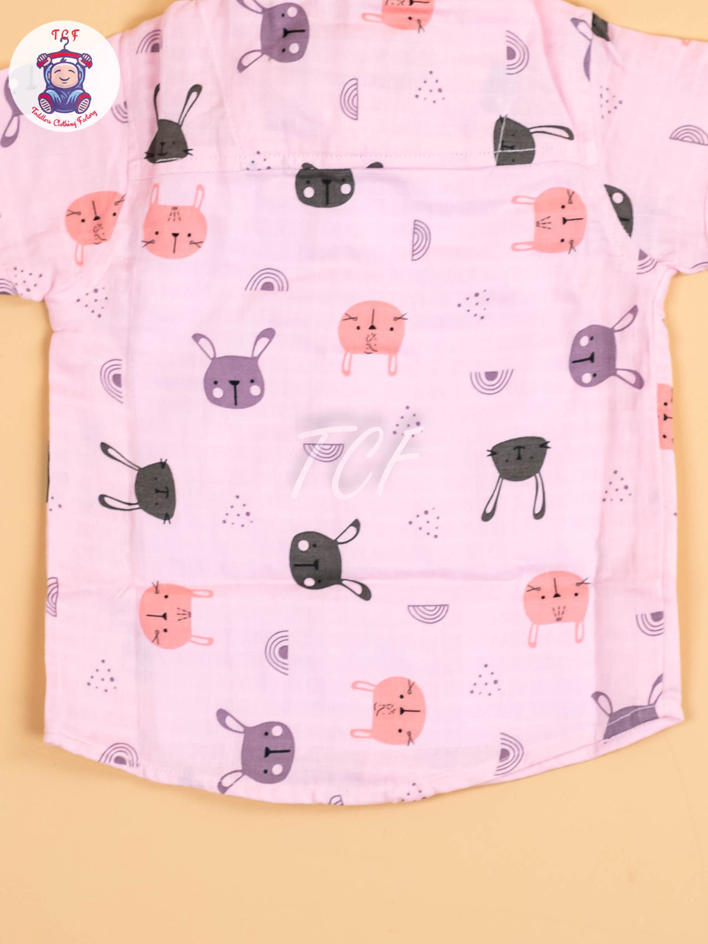 Pink Floral Printed - Boys Cotton Shirt