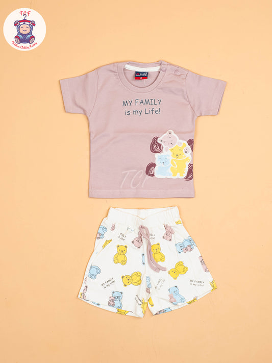 Lavender & White - T-Shirts & Shorts