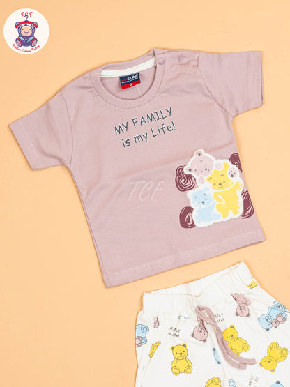 Lavender & White - T-Shirts & Shorts