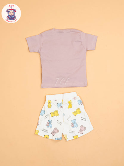 Lavender & White - T-Shirts & Shorts