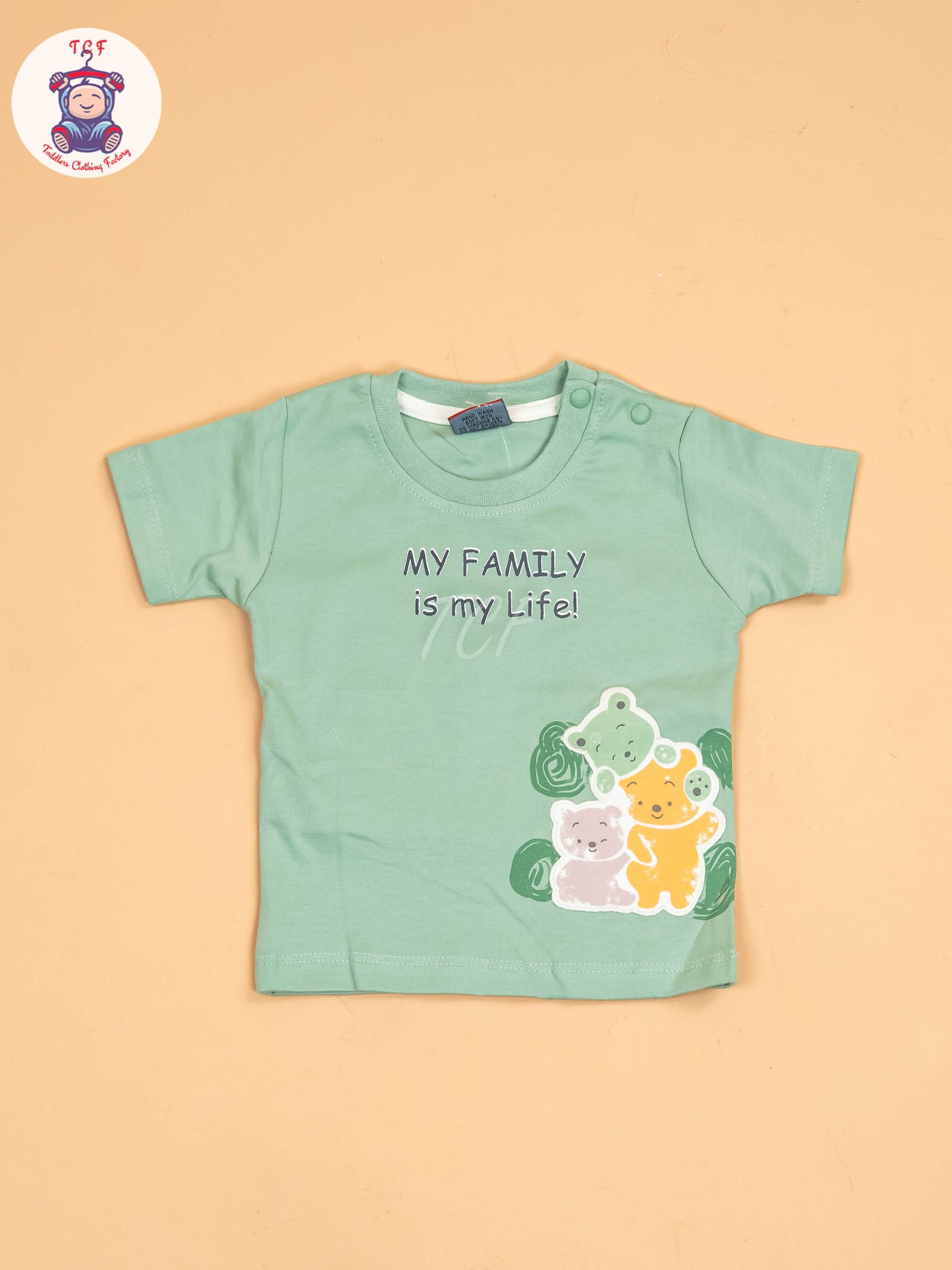 Light Green & White - T-Shirts & Shorts