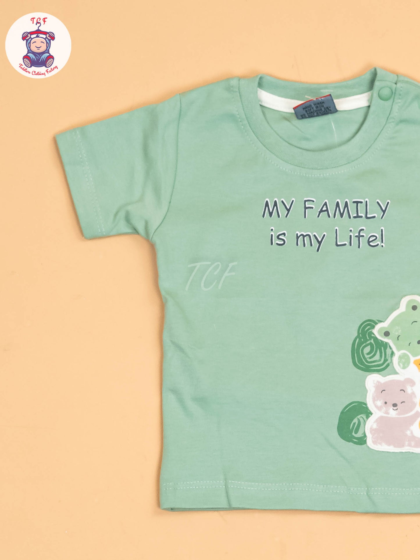 Light Green & White - T-Shirts & Shorts