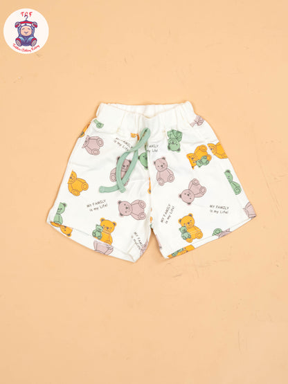 Light Green & White - T-Shirts & Shorts