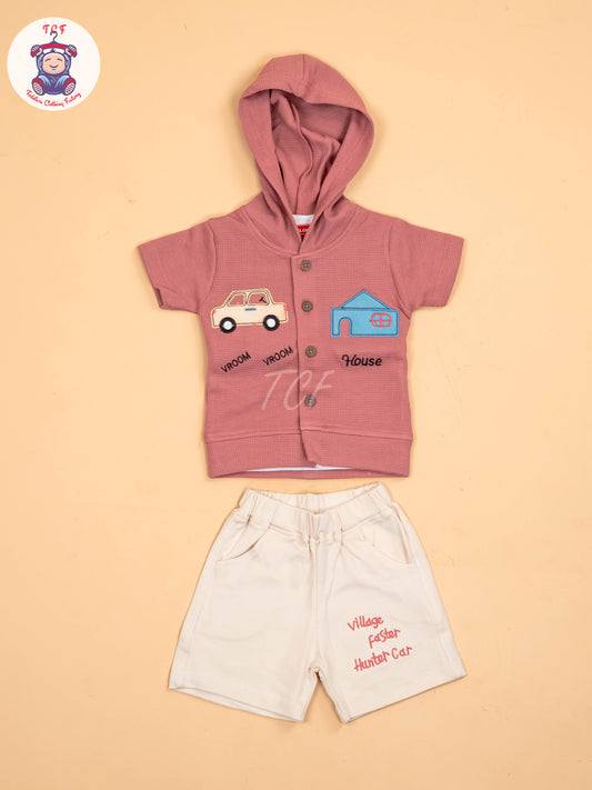 Light Brown & Cream - T-Shirts & Shorts