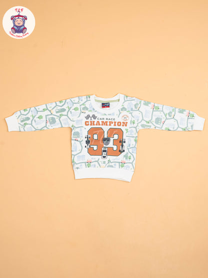 White & Light Green - T-Shirts