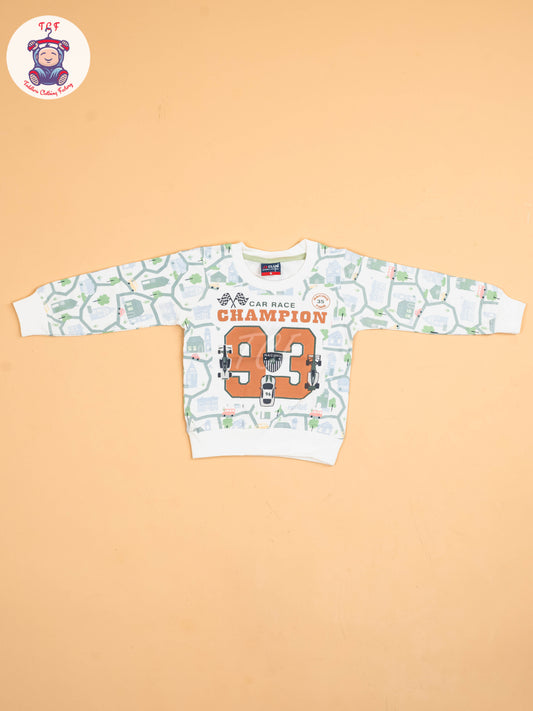 White & Light Green - T-Shirts