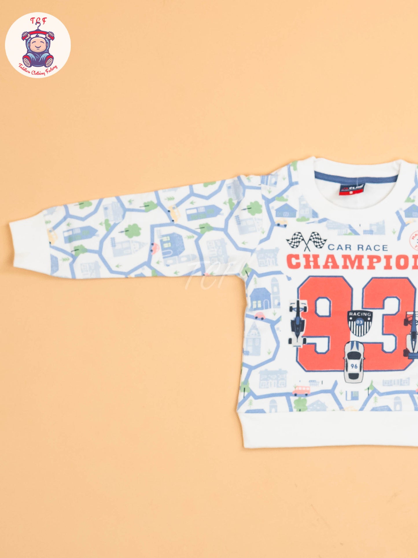 White & Light Blue- T-Shirts