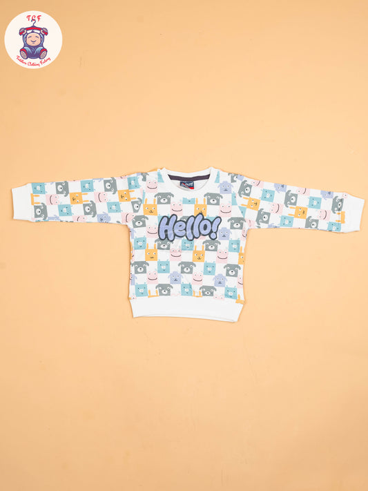 White & Grey- T-Shirts