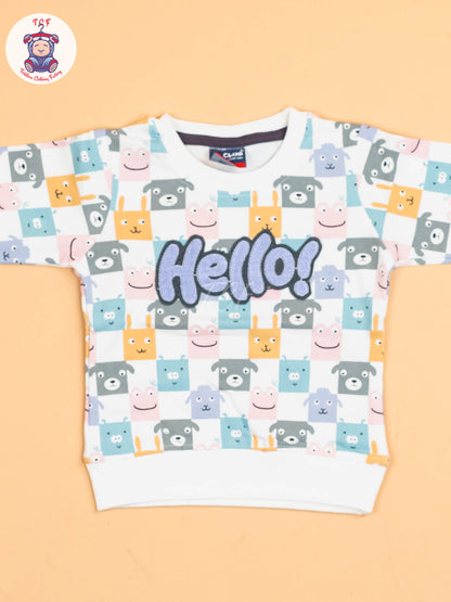 White & Grey- T-Shirts