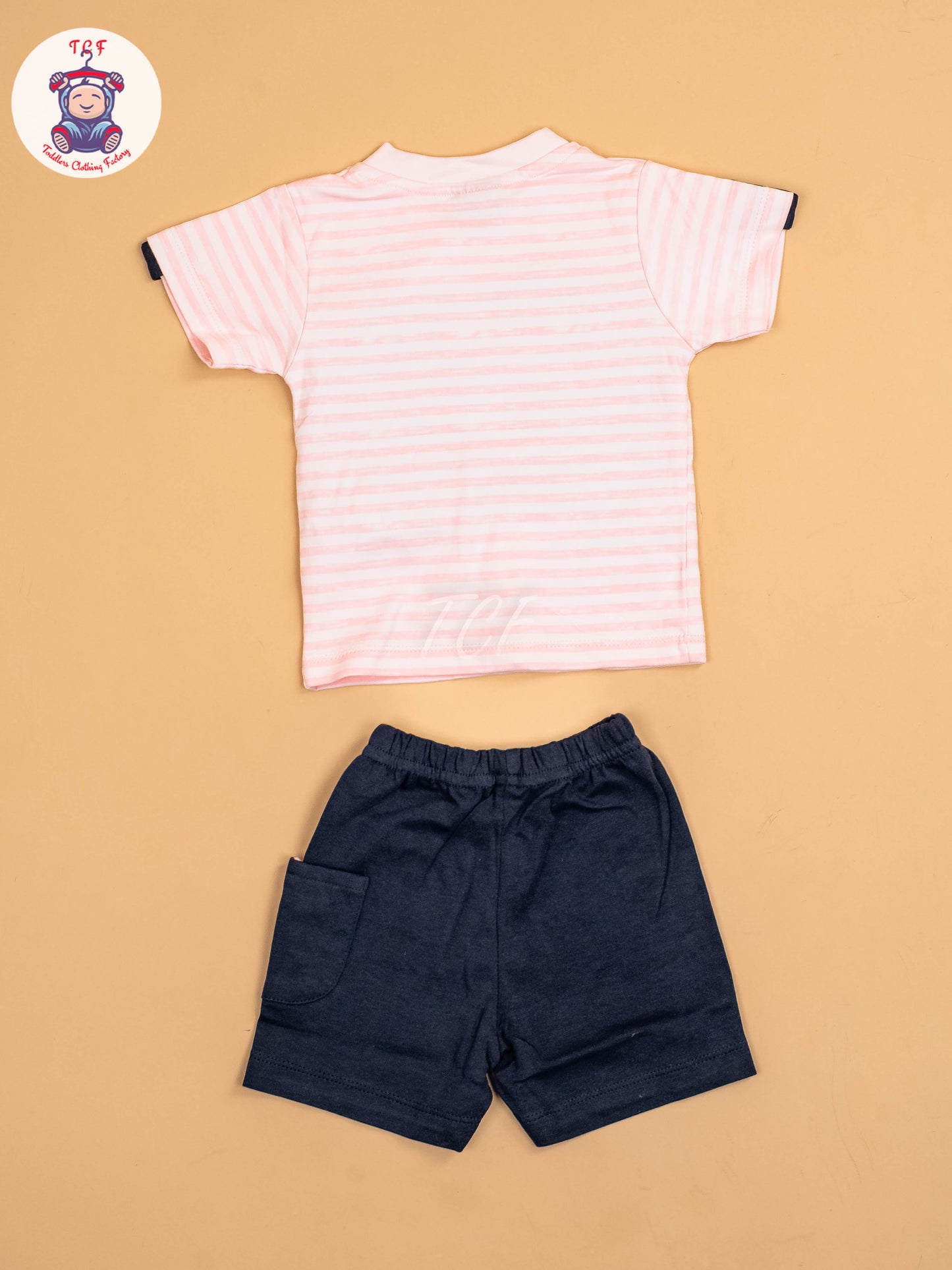 Light Pink & Gaey - T-Shirts & Shorts