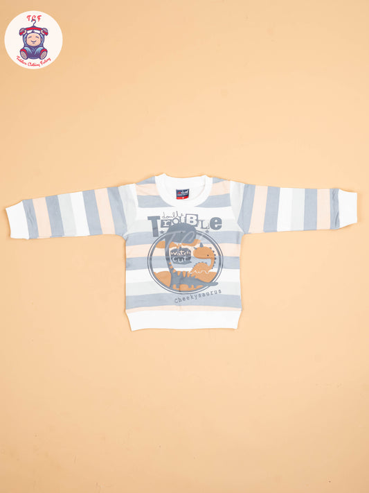 White & Gaey- T-Shirts