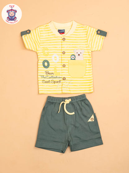 Yellow & Light Green - T-Shirts & Shorts