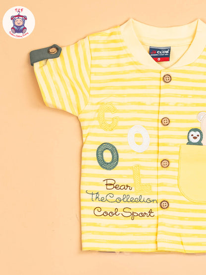 Yellow & Light Green - T-Shirts & Shorts