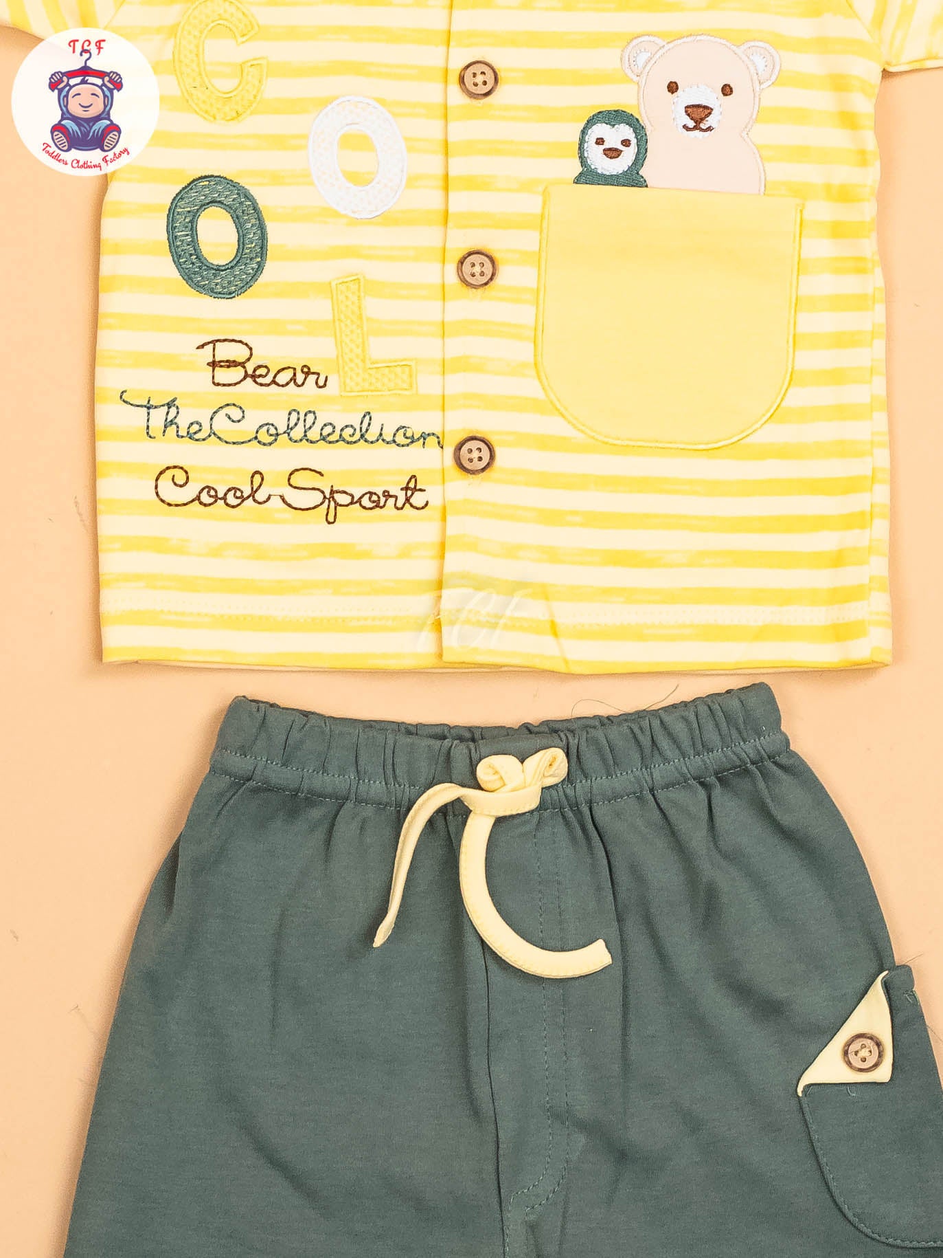 Yellow & Light Green - T-Shirts & Shorts