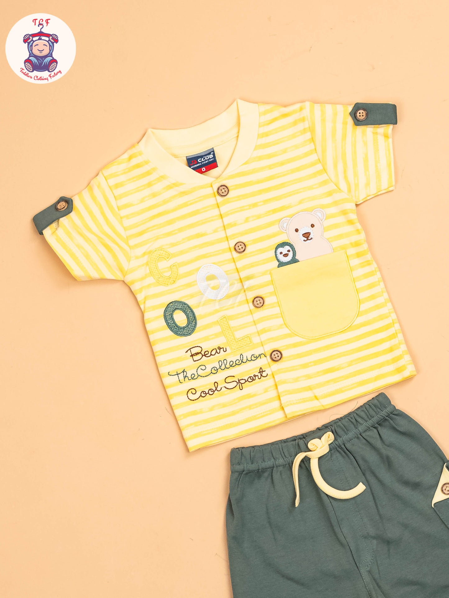 Yellow & Light Green - T-Shirts & Shorts