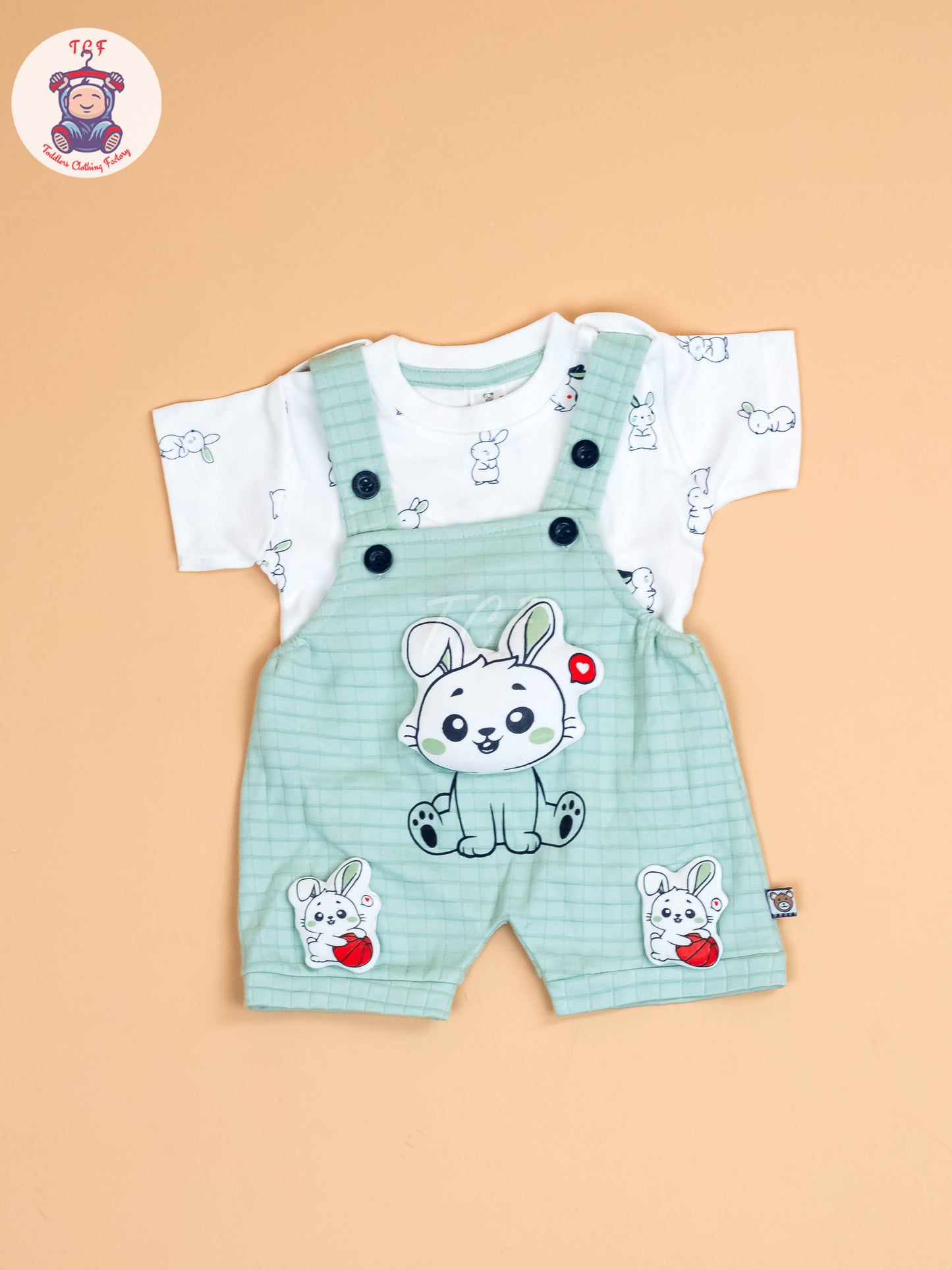 White & Pista Green - Jumpsuits