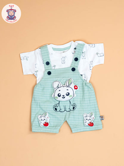 White & Pista Green - Jumpsuits