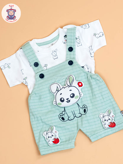 White & Pista Green - Jumpsuits