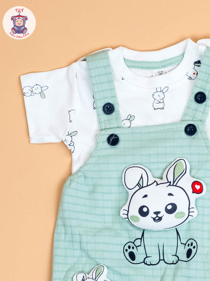 White & Pista Green - Jumpsuits