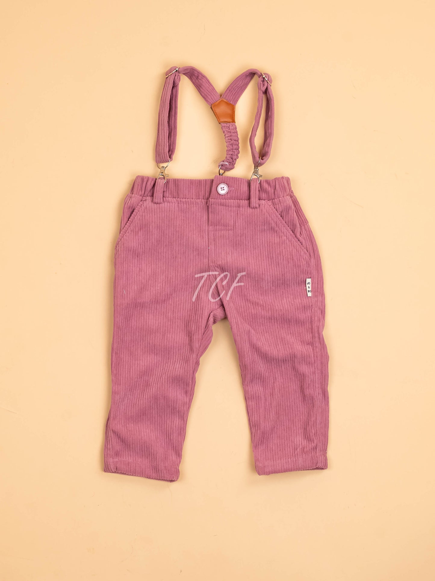 White & Pink -Full Sleeves Shirts & Pants With Suspender & Bow