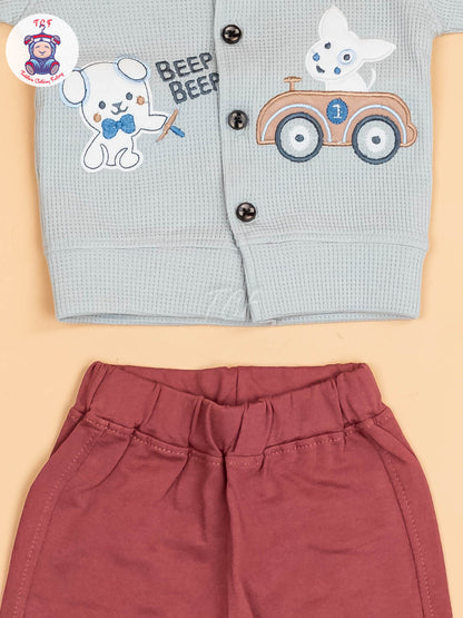 Grey & Rust - Shirts & Pants