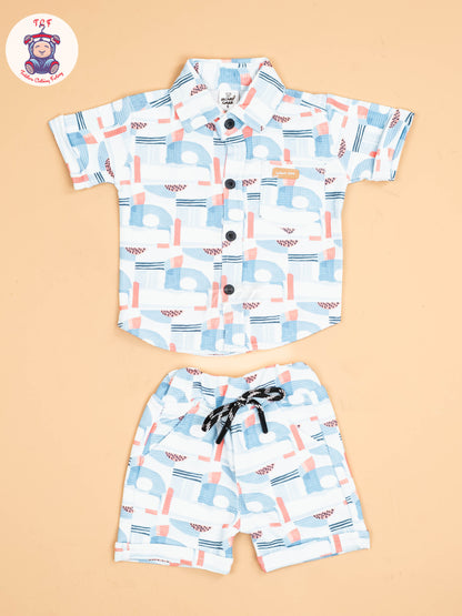 Light Blue - Shirts & Shorts